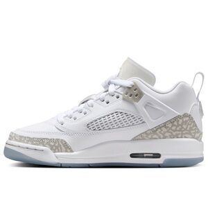 NIB Big Kid GS Nike Jordan Spizike Low FQ3950-103  White/Metallic Silver/Barely
